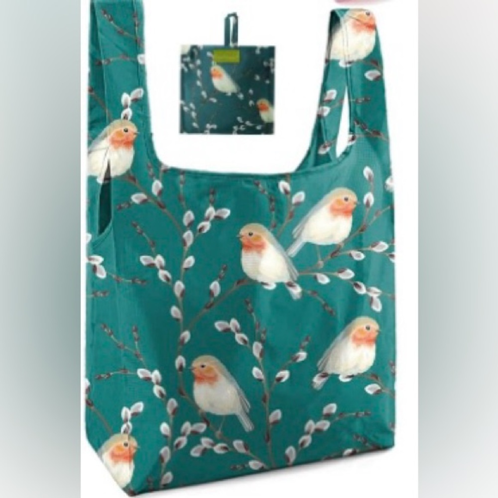BeeGreen Birds w/ Green Bag Reusable Grocery Bag/Reusable Shopping Bag